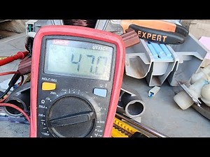 Motor speed sensor testing using a multimeter