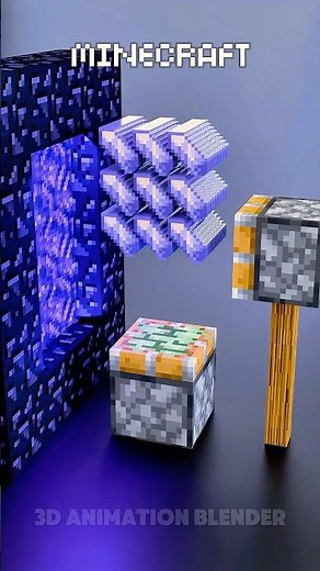 Minecraft Vs Real Life in the Nether 🔥🔥🔥#blender3d #3dart #3danimation #minecraft