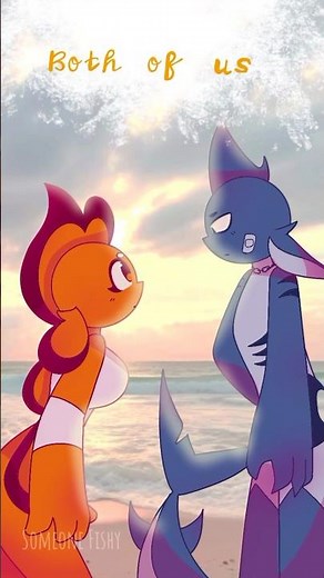 Their story (and lore) 🧡🖤 ⚠️TW: bl00d #agnarshark #gingerclownfish #someonefishy