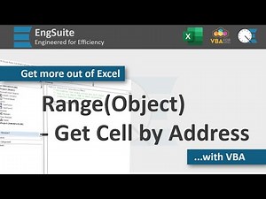 Get a Cell by Address - Excel VBA