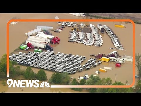 Aerial footage shows the destruction in Asheville and parts of western North Carolina