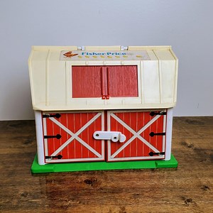 Vintage Fisher Price Little People Play Farm Barn 1986 Barn Only No Figures - Etsy