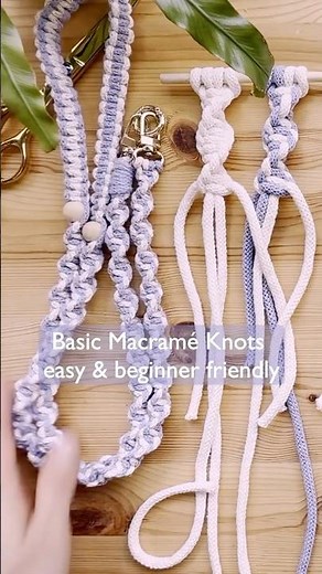 Basic Macramé Knots | Beginner-Friendly | Easy Macramé Tutorial #macrame #macrameknots #diy