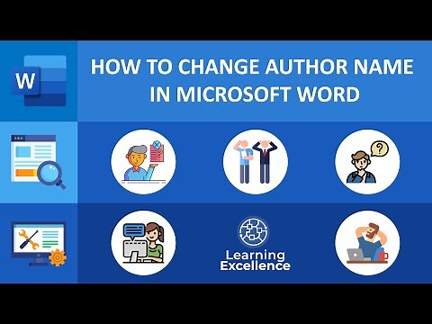 How to Change Author Name in Microsoft Word