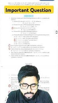 📚 Class 12 Maths | Chapter 1: Important NCERT Questions on Relations & Functions 🔥 Must Watch