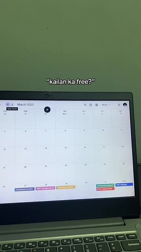 google calendar schedule 🥹