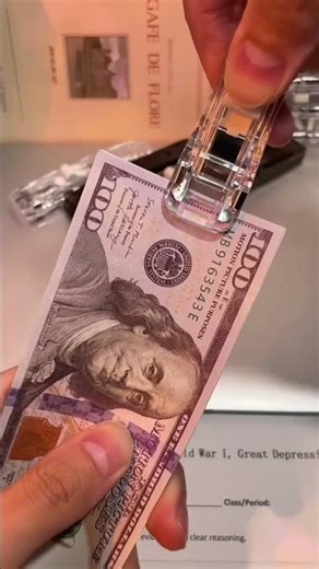 Portable Binder Clip Stapler - Includes 50 reusable clips