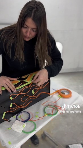 Custom Flame Mailbox Painting: Old School Candypaint Job