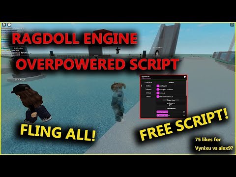 NEW! Ragdoll Engine Script!!! (ROBLOX 2020) Fling all! Bomb All! Invisible! OP!