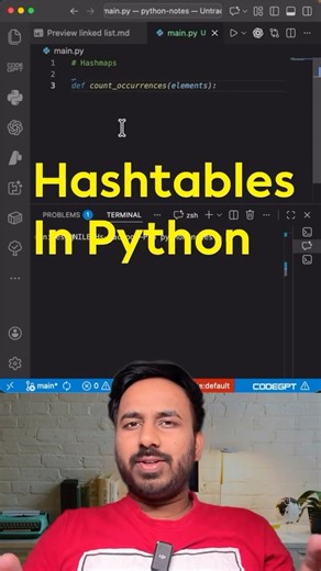 Nilesh Hadalgi | Techie Programmer on Instagram: "A hashtable is a data structure that stores key–value pairs and enables fast data access. It uses a hash function to convert each key into an index in an underlying array, allowing average-case constant time complexity for insert, search, and delete operations. Collisions, where multiple keys map to the same index, are handled using techniques like chaining or open addressing. Hashtables are widely used for implementing dictionaries, caches, and 
