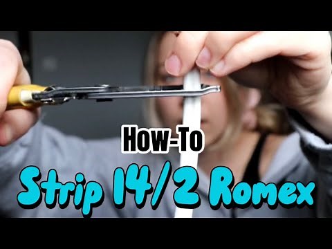 How To Strip 14-2 Romex Wire Fast - Electrician Basics