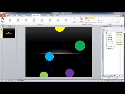 Easy Way to Make Animated Balloons in PowerPoint