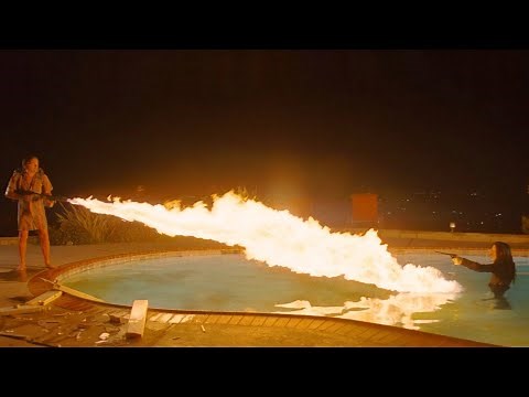 Once Upon a time in Hollywood (2019) | Ending Flamethrower Scene - Leonardo DiCaprio