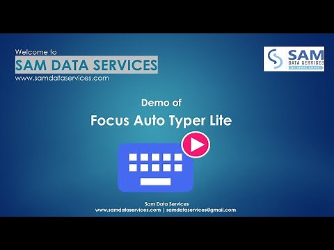 Free Auto Typer Software | Automatic Typing | Focus Auto Typer Lite Free Download
