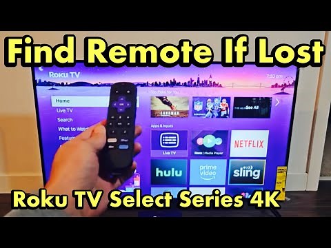 Roku TV Select Series: How to Find My Remote If Lost