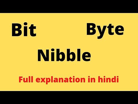 what is bit, byte, nibble? #bit #byte #nibble @Siman Studies