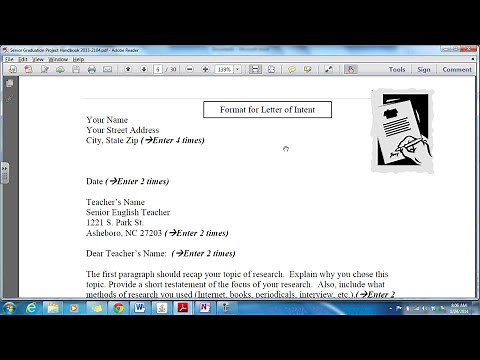 How to Write a Letter of Intent