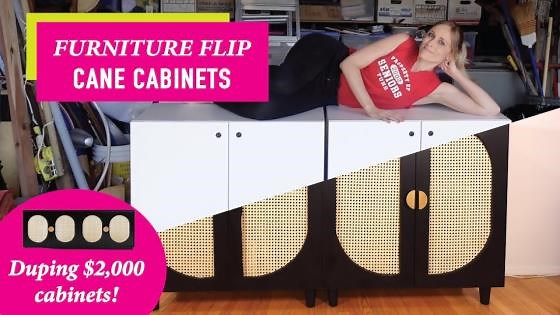 Transform cabinets into a $227 luxe credenza hack