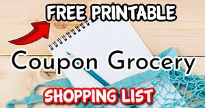 FREE Printable Coupon Grocery Shopping List