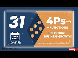 Day 31: Marketing Management Intro | 4Ps + Functions Complete | Class 12 #class12 #cbse #marketing