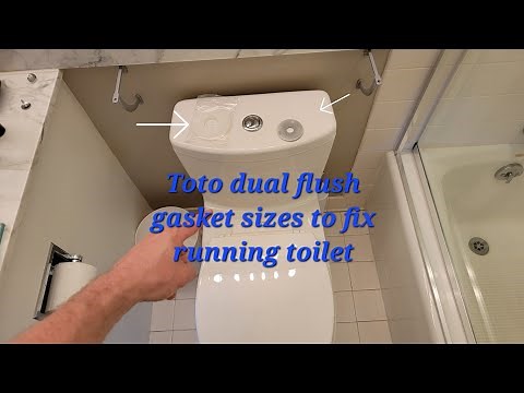 How to fix a toto dual flush toilet that's running. Part linked below #toto #toilet #handyman