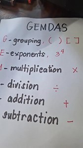1.5K views · 113 reactions | WEEK6 Math 6,Quarter 2 #1 #GEMDAS #MATH6 | Math Lessons | Facebook