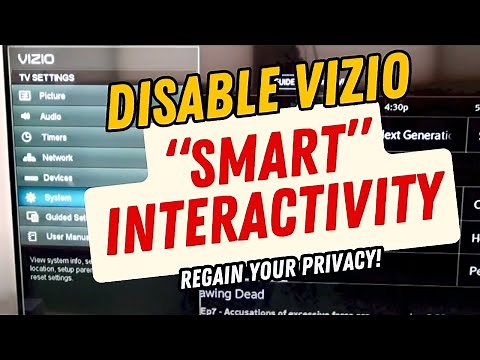 How to Disable Vizio "Smart Interactivity"