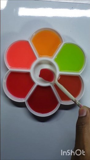 How to make brown colour by mixing colours!