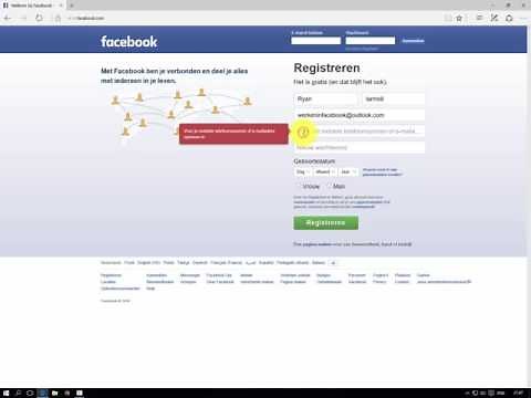 Facebook account aanmaken