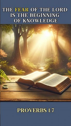 PROVERBS 1:7 Explained: Meaning of Fear of the Lord #bibleverse