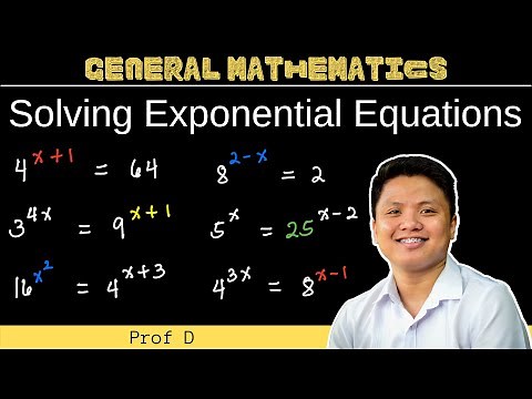 Solving Exponential Equations | How to Solve Exponential Equations | General Mathematics