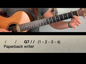 Paperback Writer: The Beatles Easy Guitar Play-Along for Kids and Beginners