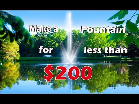 How to Make a DIY Pond Fountain for less than $200
