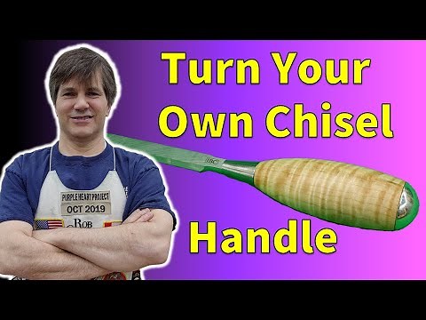 How To Turn A Chisel Handle - FIGURED WOOD