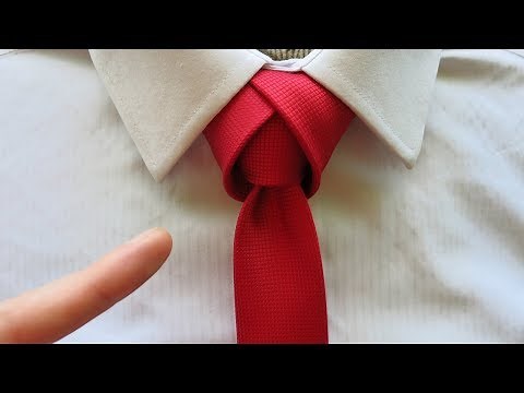 How to tie a tie - Tulip necktie knot tutorial