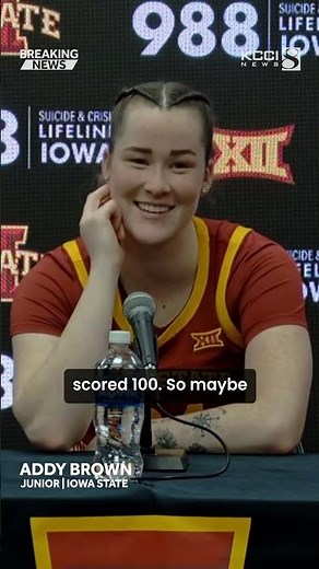 Addy Brown says Audi Crooks could've scored 100 points vs. Valpo