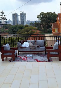 Side Wooden Sofa Set | Nsambya Furniture Workshop