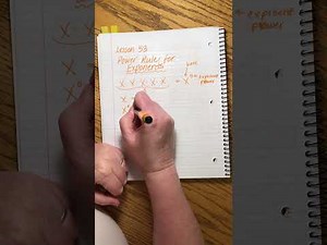 SAXON ALGEBRA 1 | LESSON 53 | PART ONE OF TWO