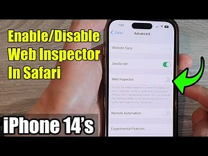 iPhone 14's/14 Pro Max: How to Enable/Disable Web Inspector In Safari