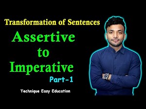 Assertive to Imperative || Part-1 || Transformation of Sentences || SSC English 2nd Paper Grammar