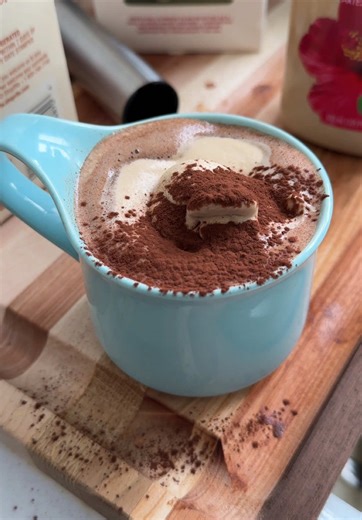 a hot coco cold coffee #hotcocoa #hotchocolate #cremadicaffè #hotchocolaterecipe #homemade