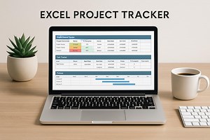 Excel Project Tracker & Dashboard – Simple Project Management Template - Etsy UK
