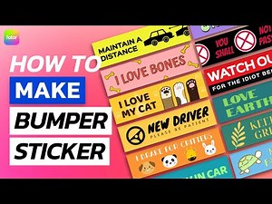How to Make Bumper Sticker