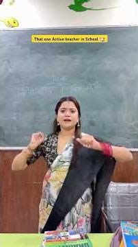 That one Active teacher in school 🏫 #shorts #sejalgabashorts #teacher