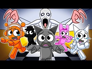 Escape SCP FACILITY in Roblox With MY SPRUNKI FRIENDS...