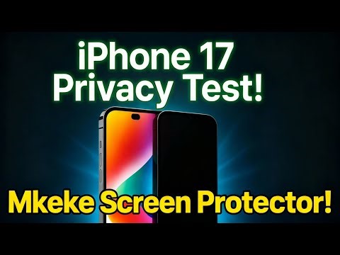 iPhone 17 Privacy Screen Protector Review 🔒 | Mkeke Screen Protector!