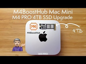 Upgrade Mac Mini M4 Pro Storage FAST: M4BoostHub SSD DIY Install & Speed Test