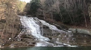 Spring flows in at cascading Buttermilk Falls. | Visit Ithaca