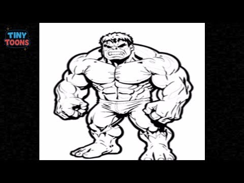 How to Draw Hulk 💪 | Easy Drawing & Coloring for Kids | Marvel Superhero Art