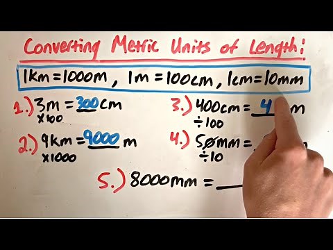 Converting Metric Units (mm, cm, m, km)
